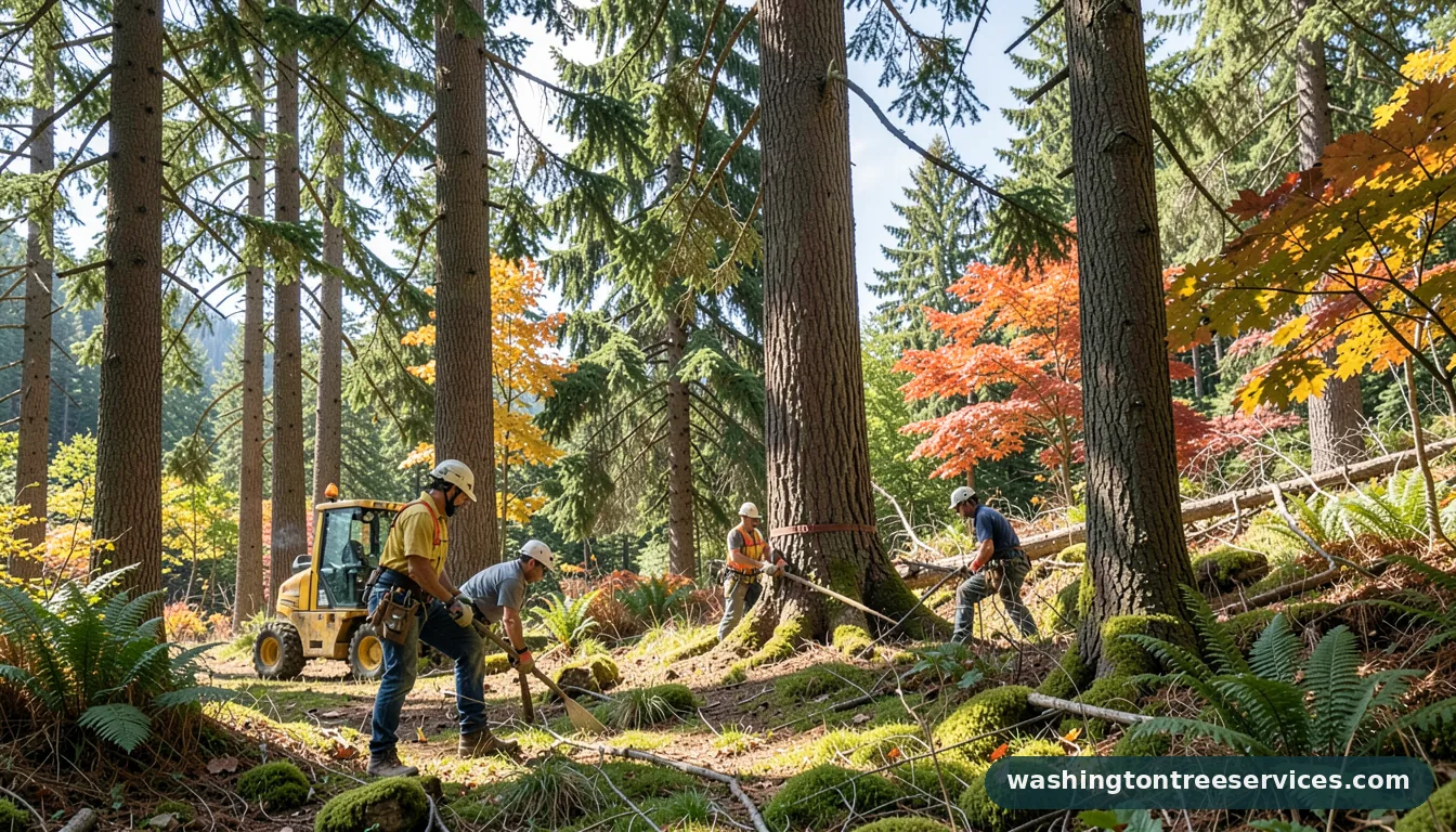 Certified arborists handling arborist seattle area in Washington arborist seattle area - certified arborists at work in Washington
