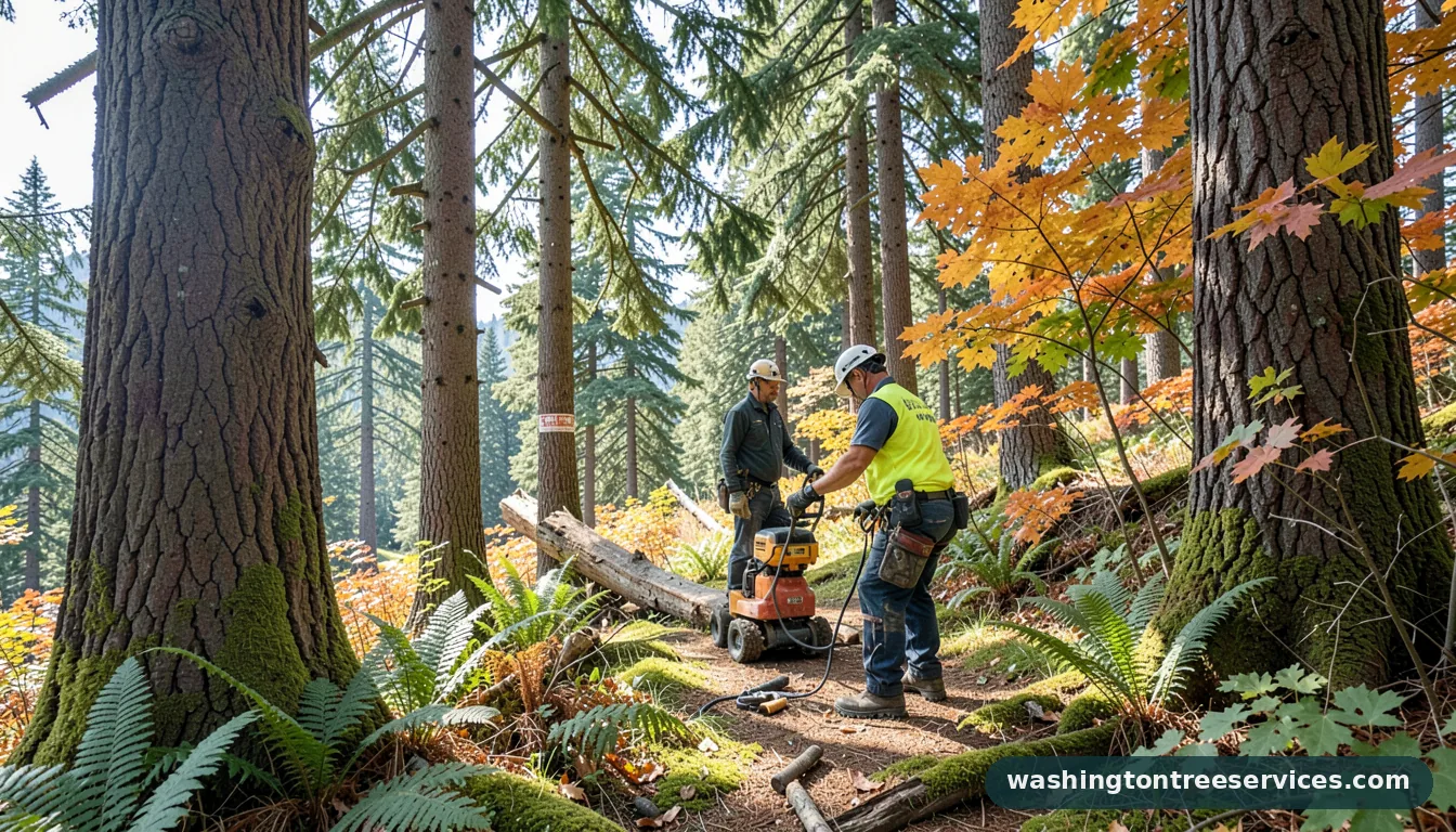 Completed arborist seattle area project by Washington Tree Services arborist seattle area - completed tree work by Washington Tree Services