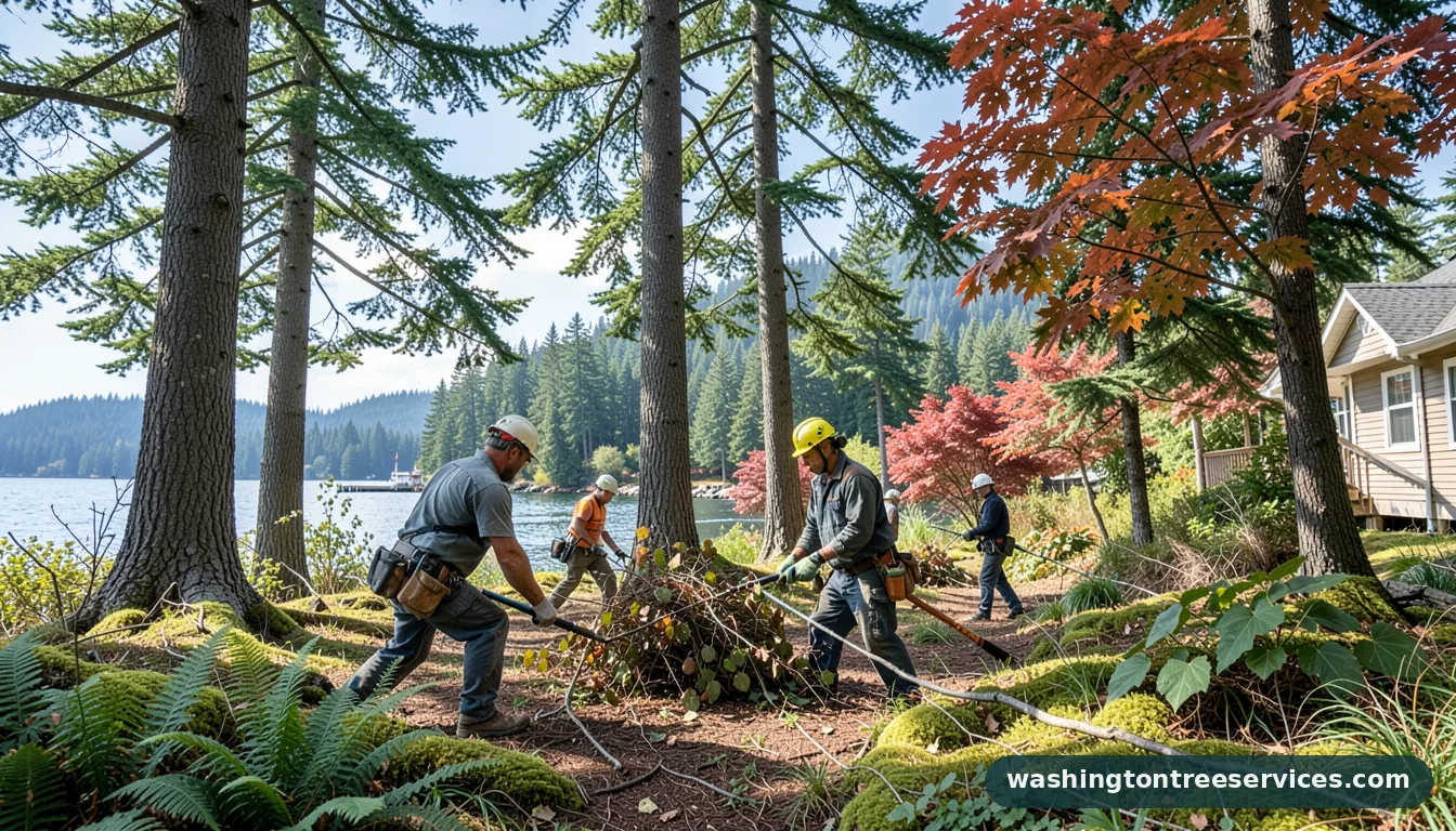 arborist shoreline - completed tree work by Washington Tree Services