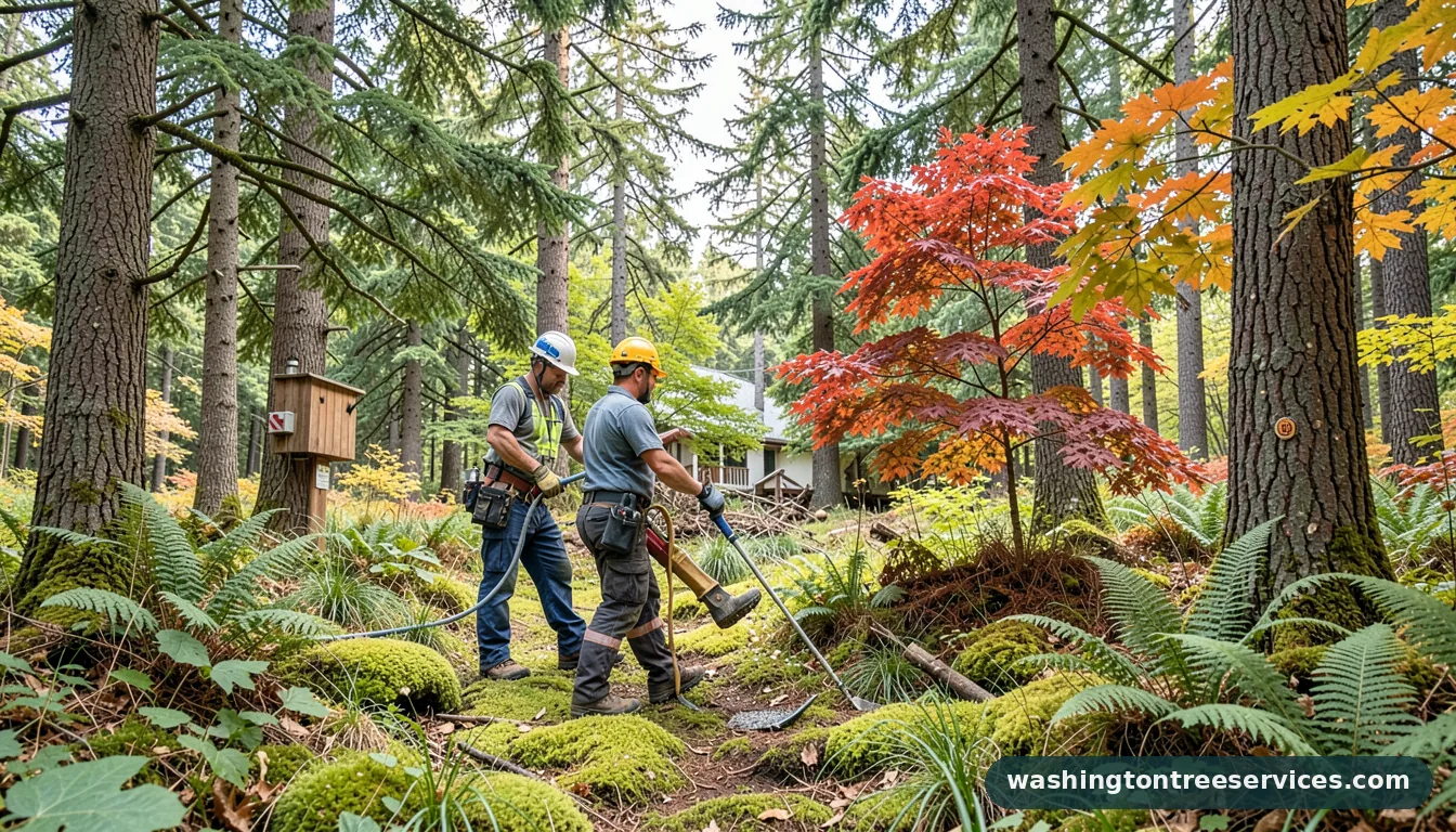 arborist tacoma wa - completed tree work by Washington Tree Services