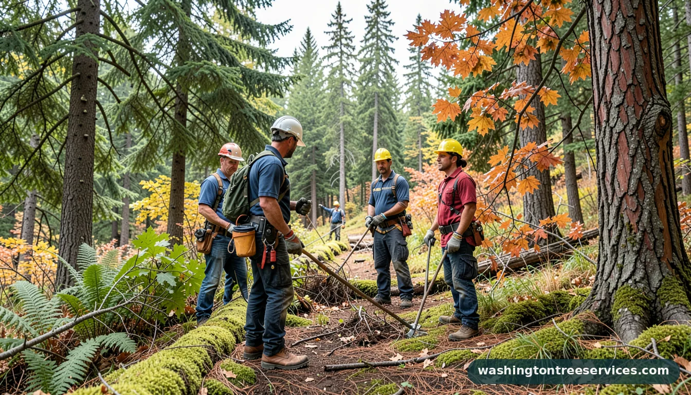 Professional equipment for arborist yakima in Washington arborist yakima - tree service equipment and crew in Washington