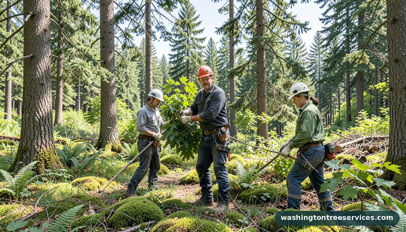 Completed arborist yakima project by Washington Tree Services arborist yakima - completed tree work by Washington Tree Services