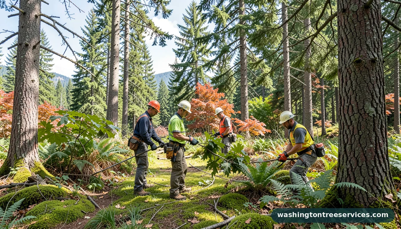Professional equipment for arborist in Washington arborist - tree service equipment and crew in Washington