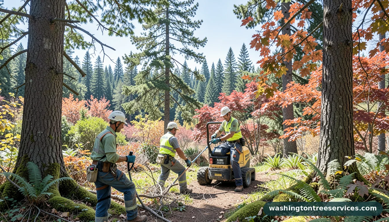 arborists bellevue wa - completed tree work by Washington Tree Services