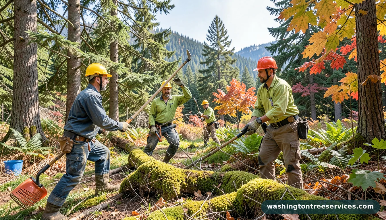 arborists bellevue - completed tree work by Washington Tree Services