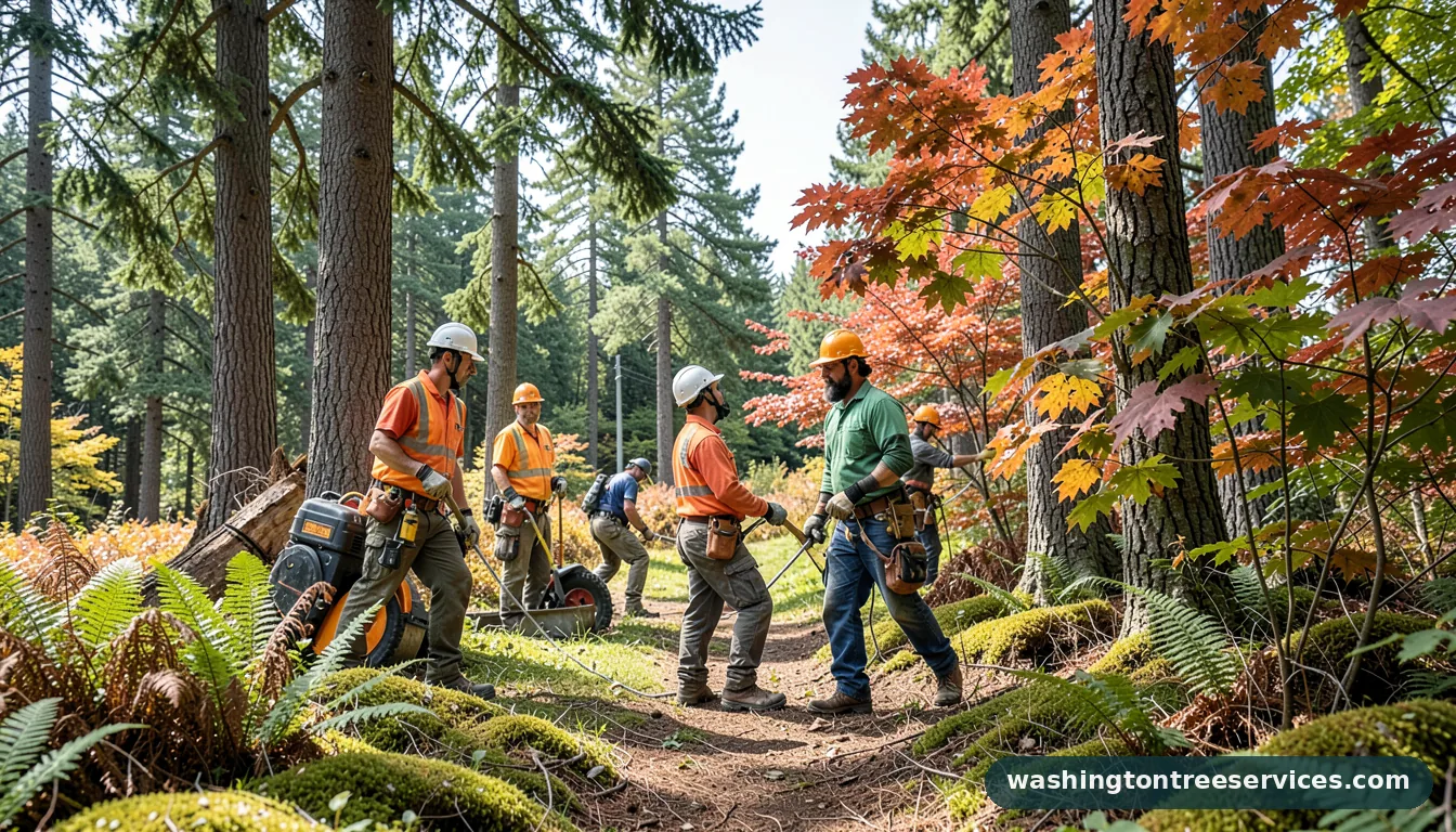 Professional equipment for arborists seattle in Washington arborists seattle - tree service equipment and crew in Washington