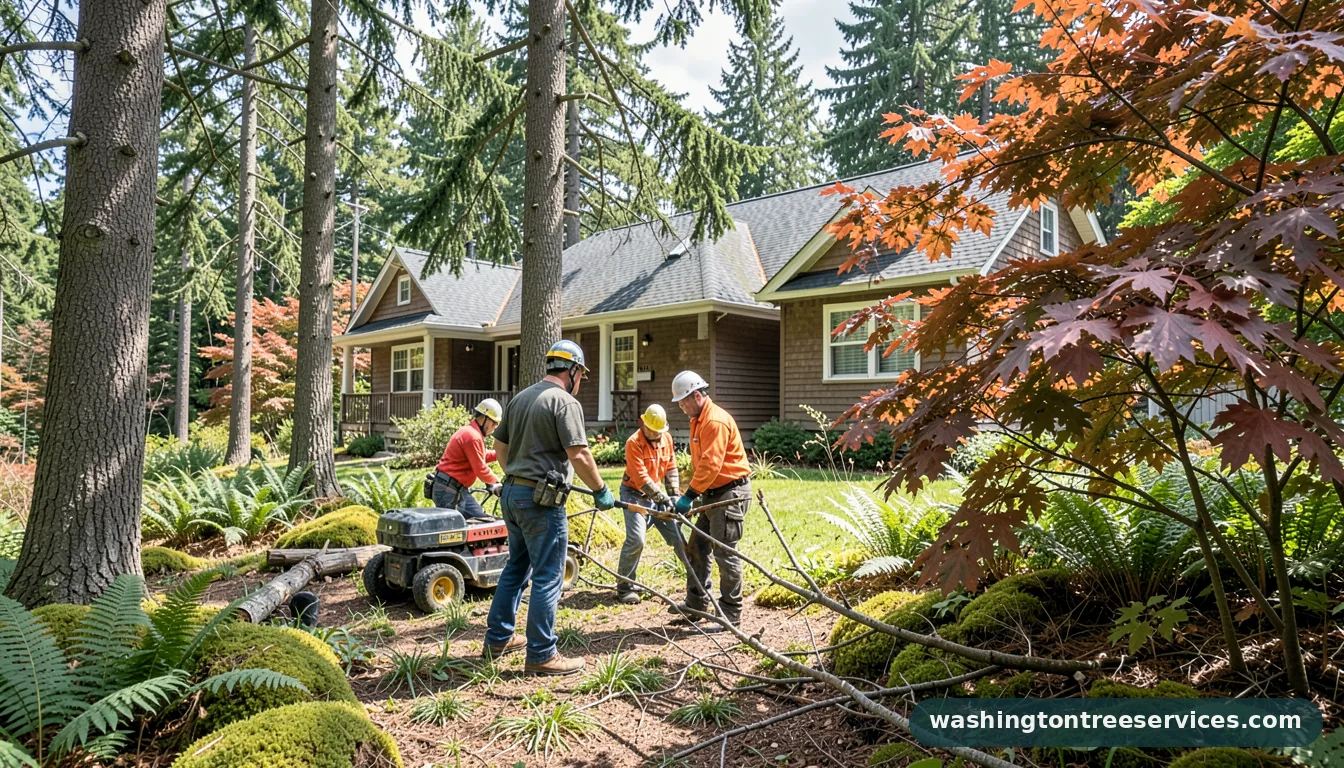 Completed arborists seattle project by Washington Tree Services arborists seattle - completed tree work by Washington Tree Services