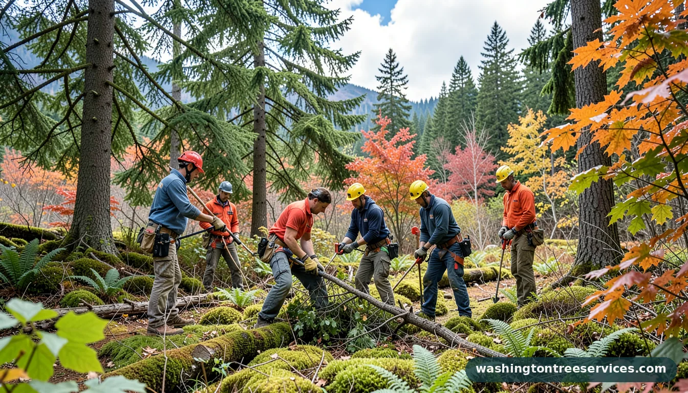 Certified arborists handling arborists in Washington arborists - certified arborists at work in Washington
