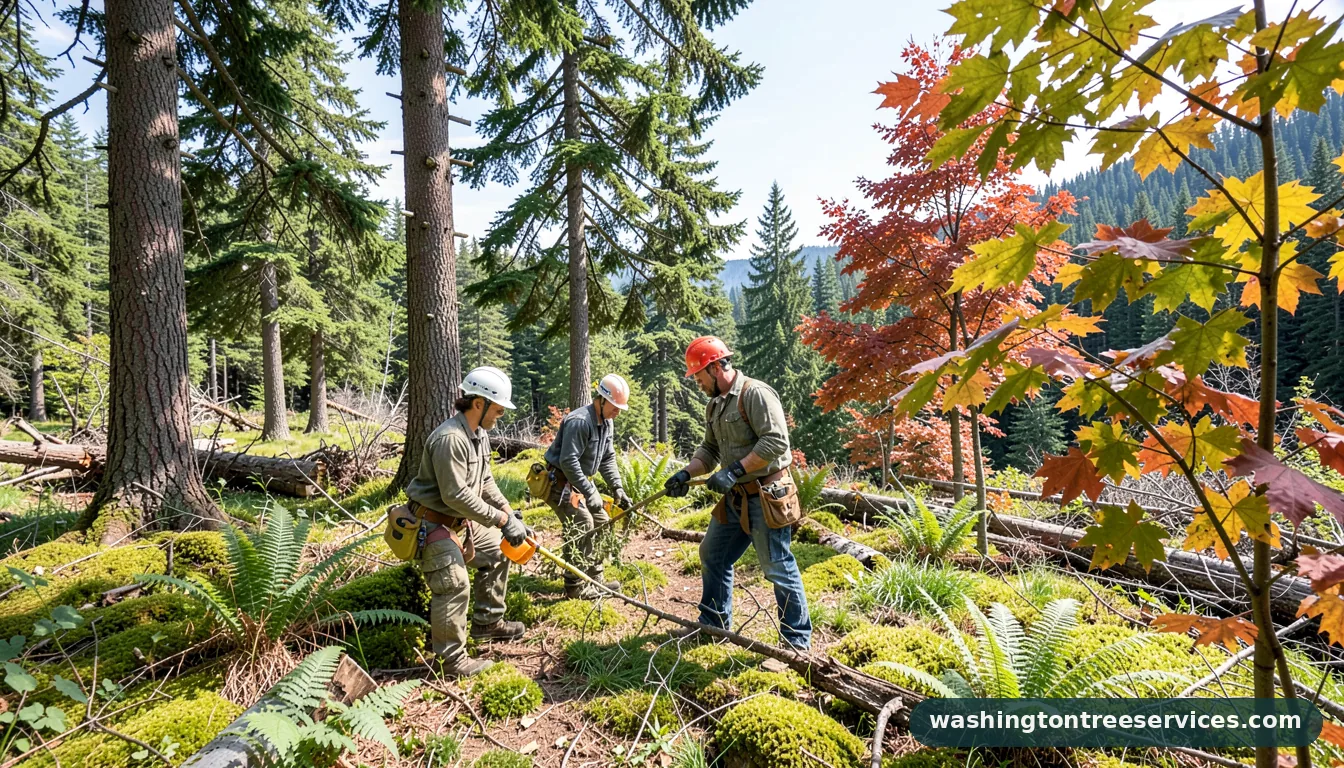 Professional equipment for arborists in Washington arborists - tree service equipment and crew in Washington