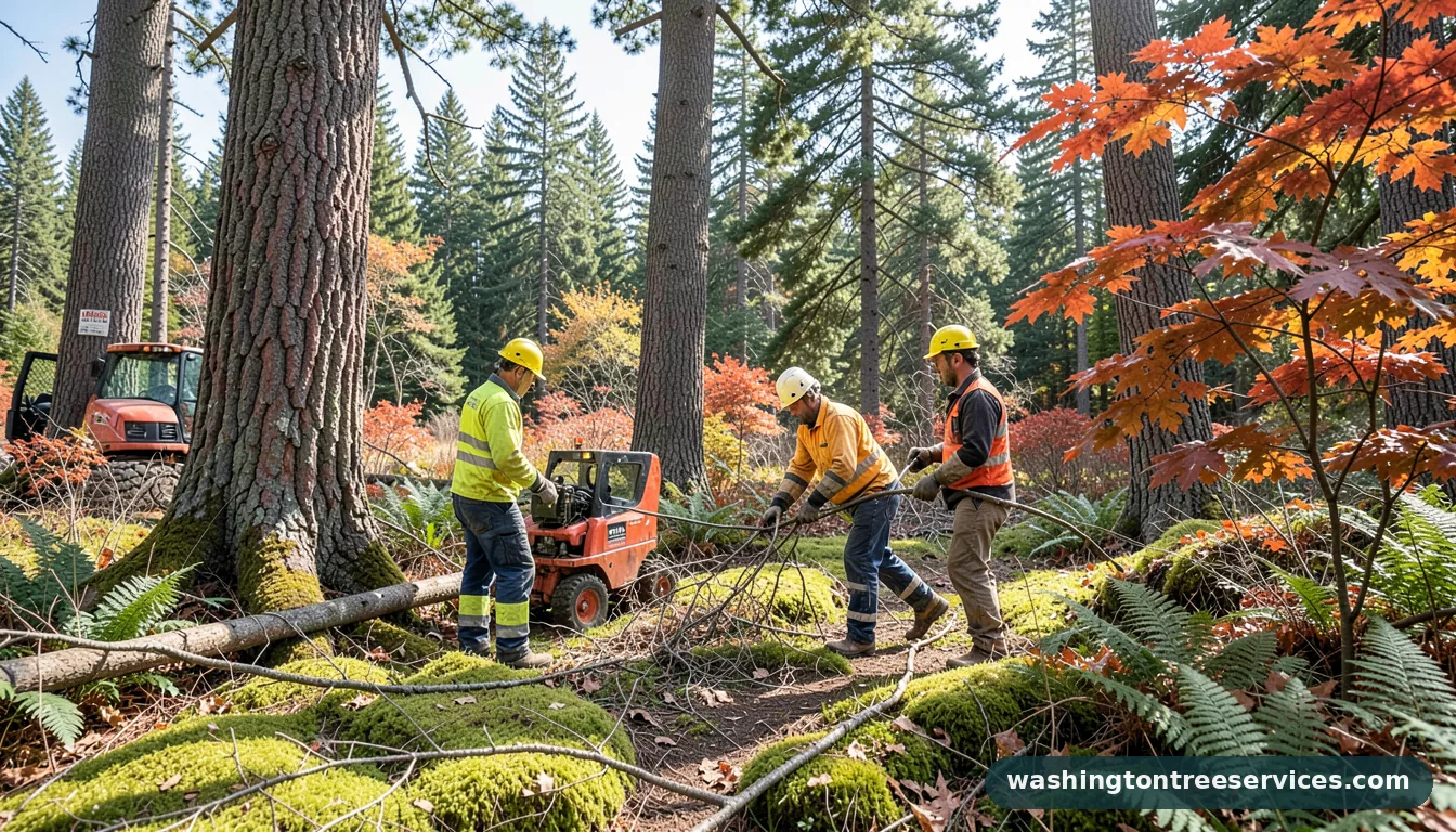 Professional equipment for arborkelp treatment in Washington arborkelp treatment - tree service equipment and crew in Washington