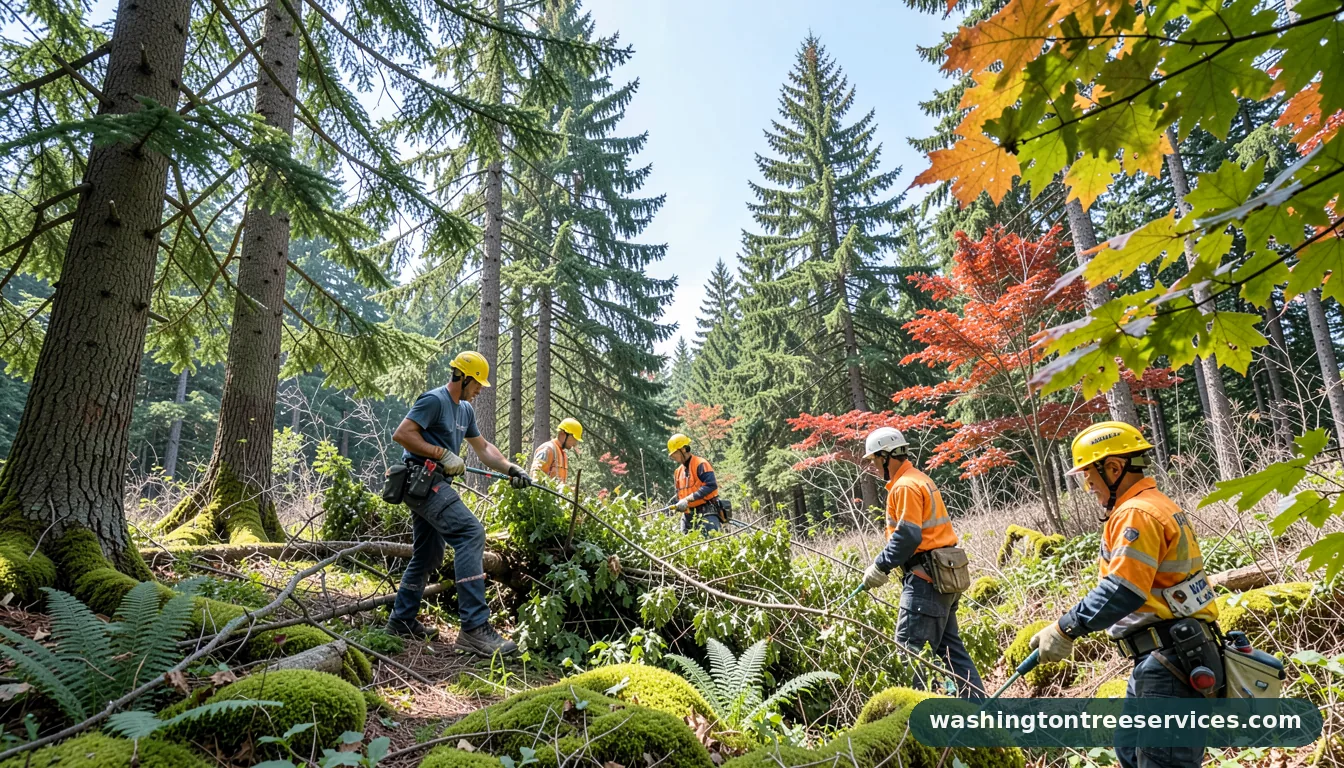 Certified arborists handling arlington tree service in Washington arlington tree service - certified arborists at work in Washington