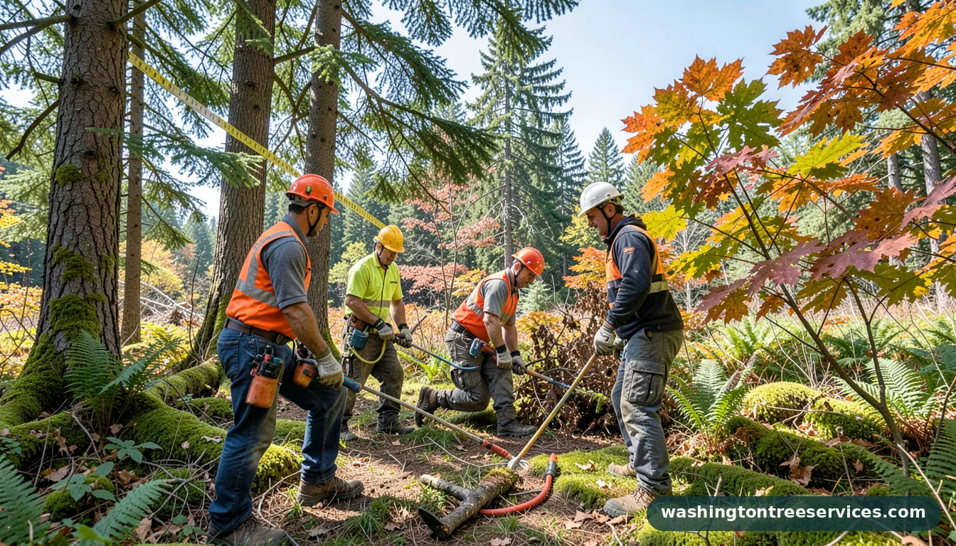 Professional equipment for arlington tree service in Washington arlington tree service - tree service equipment and crew in Washington
