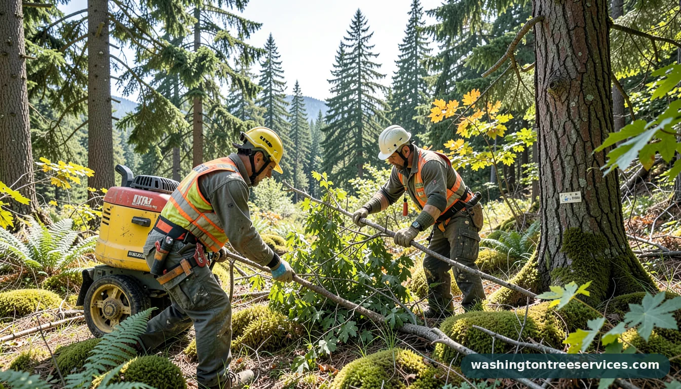 average cost for tree removal - certified arborists at work in Washington