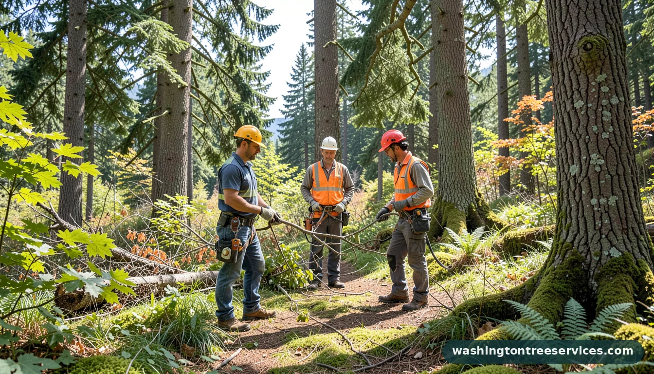 average cost for tree removal - tree service equipment and crew in Washington