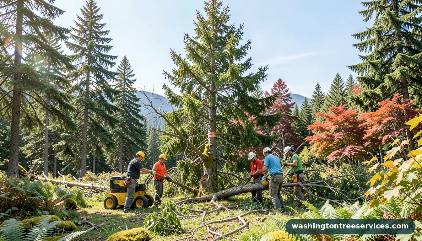 average cost to cut down a 30 foot tree - professional tree service in Washington