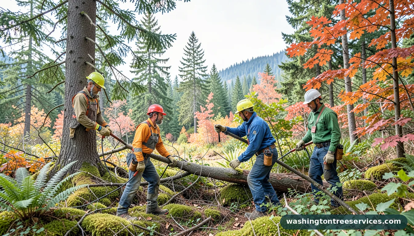 average price for tree removal - certified arborists at work in Washington