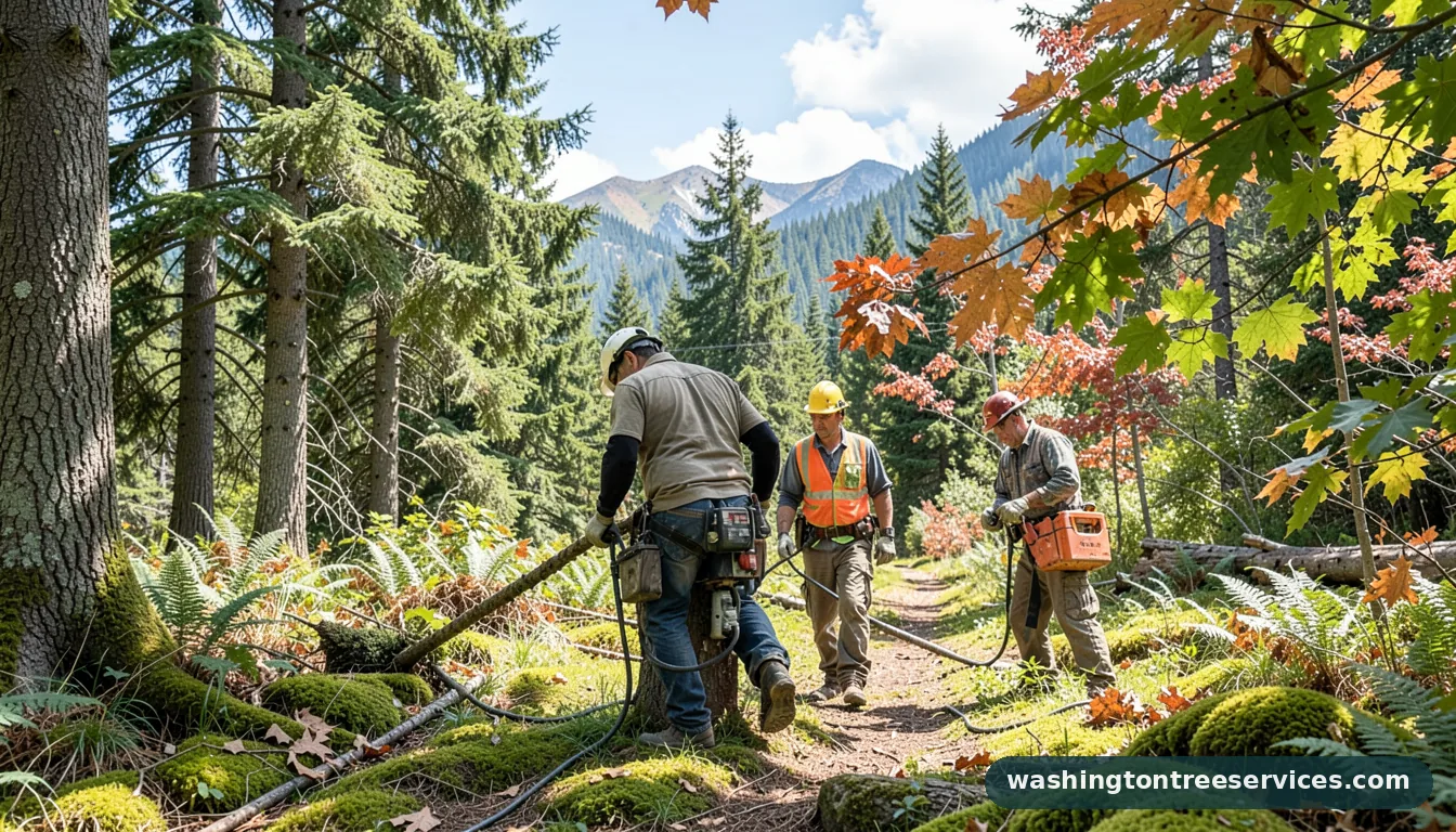 average price for tree removal - completed tree work by Washington Tree Services