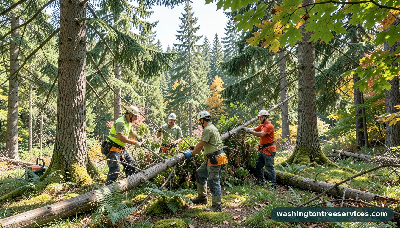 average tree removal cost - completed tree work by Washington Tree Services