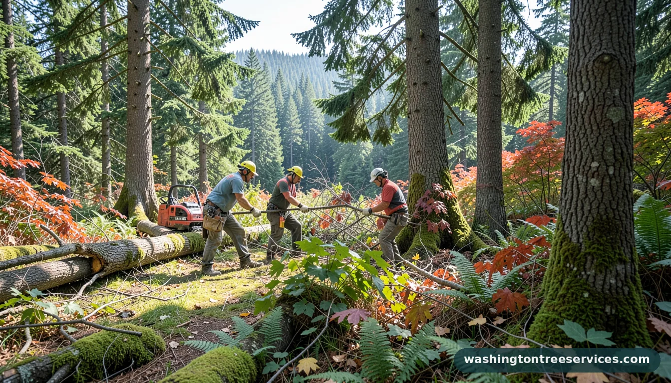 average tree removal price - certified arborists at work in Washington