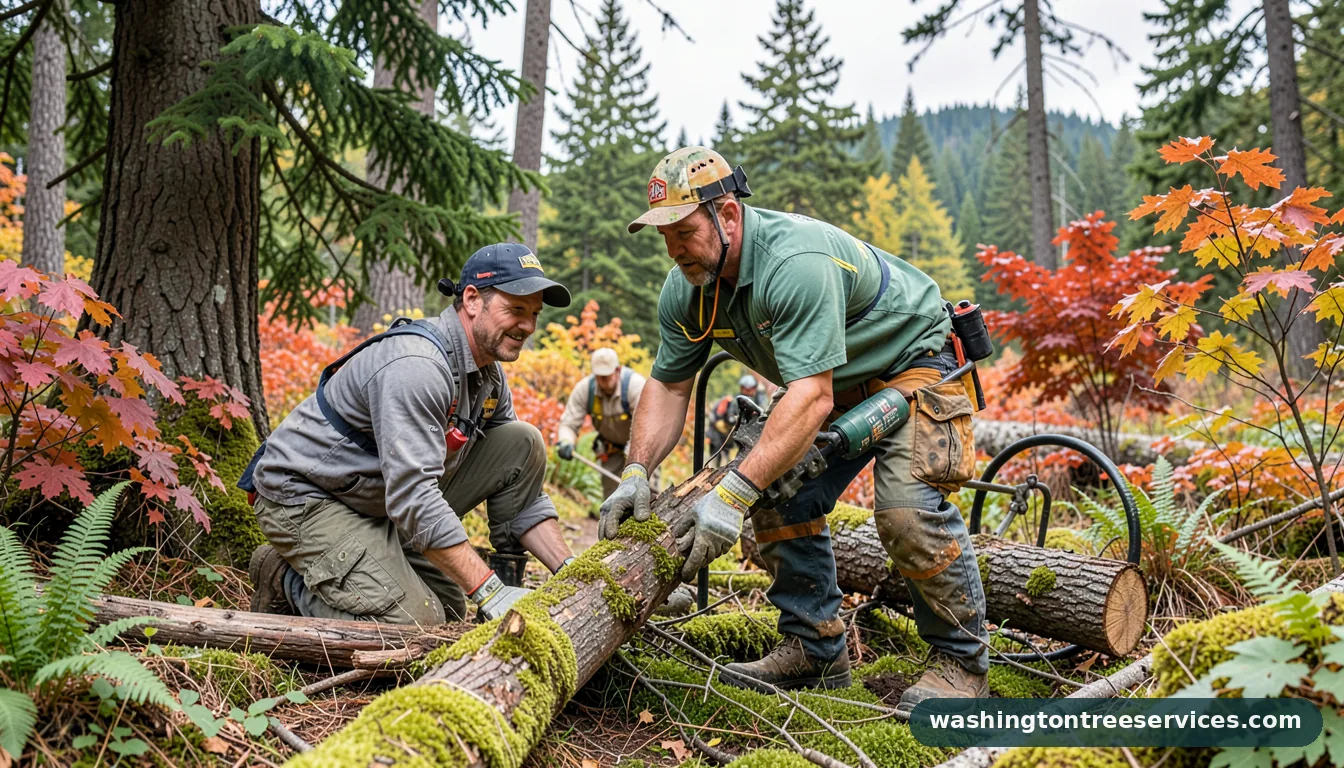 bartlett arborists - certified arborists at work in Washington