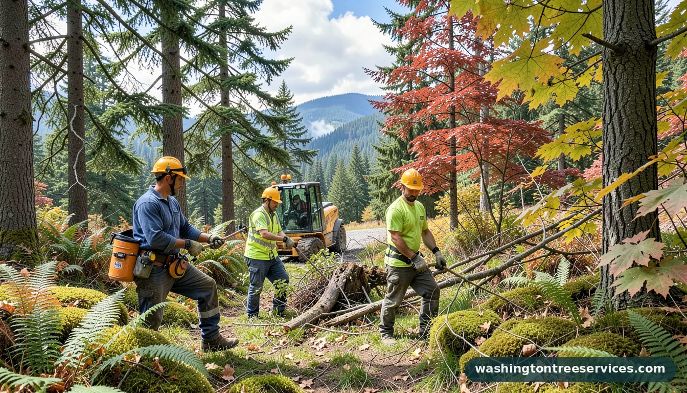 bartlett arborists - tree service equipment and crew in Washington