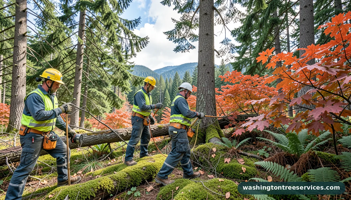 bartlett arborists - completed tree work by Washington Tree Services