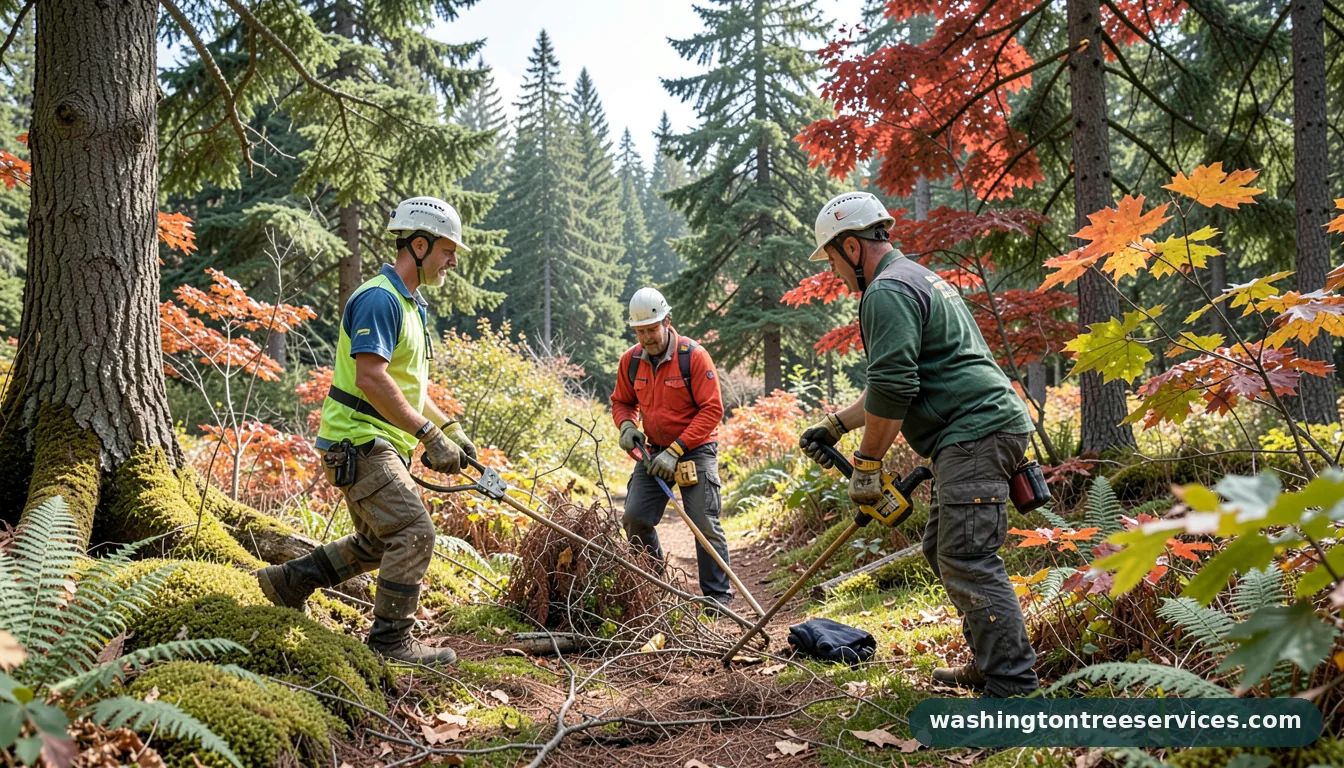 basic tree risk assessment form - certified arborists at work in Washington