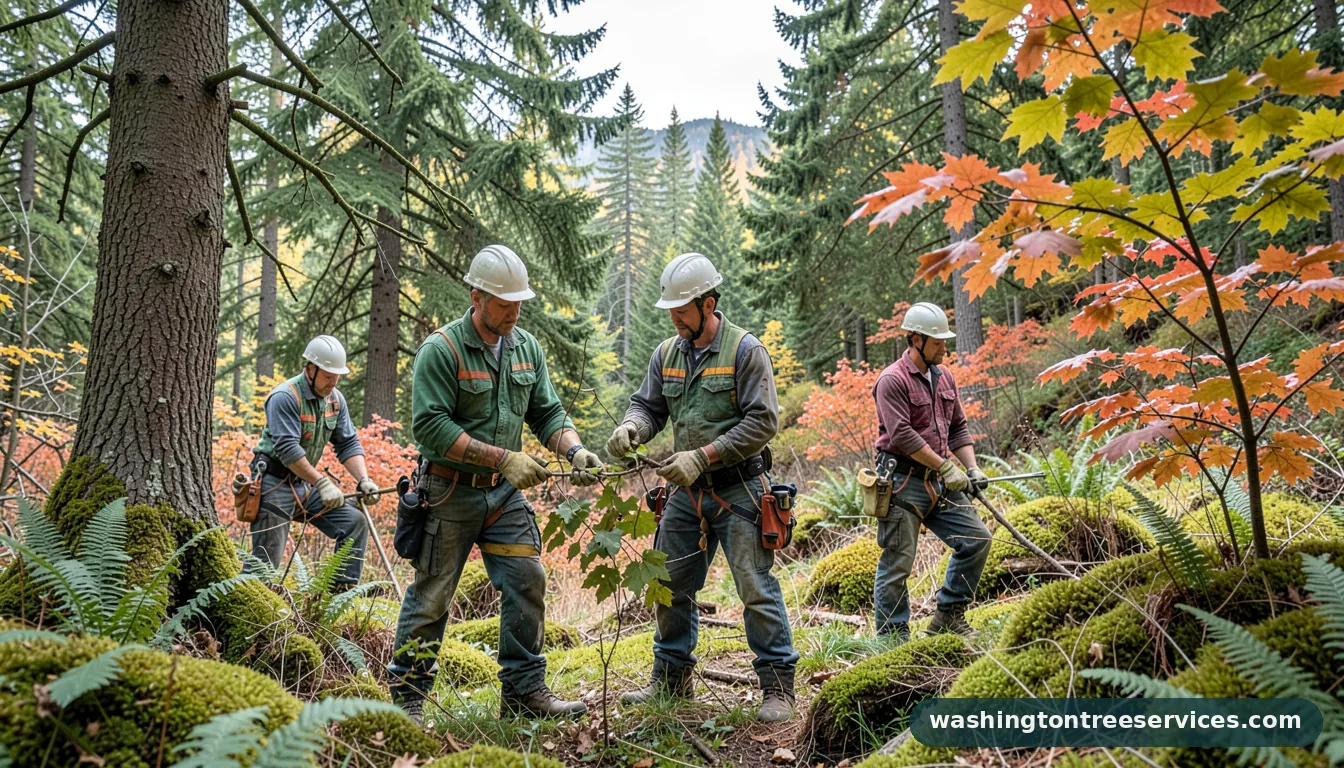 bellevue arborist - certified arborists at work in Washington