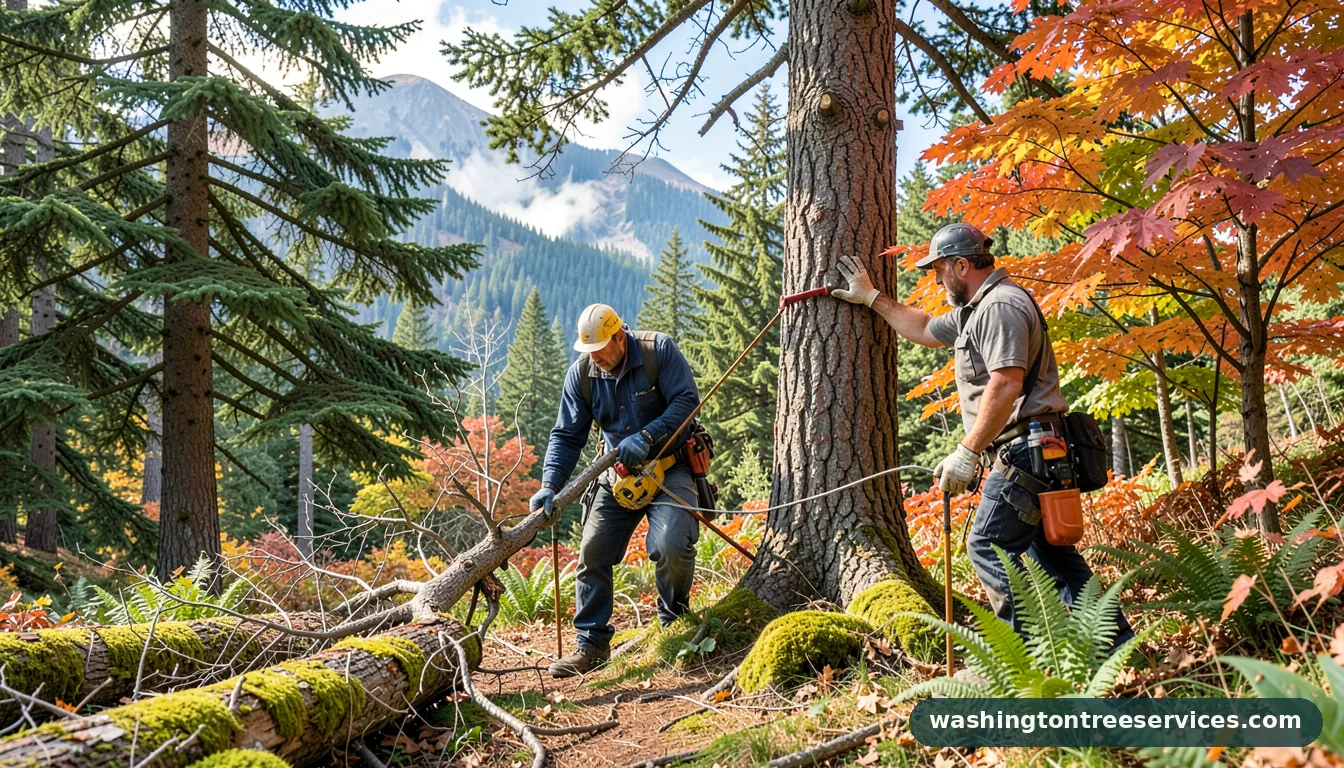 Completed bellevue tree care project by Washington Tree Services bellevue tree care - completed tree work by Washington Tree Services