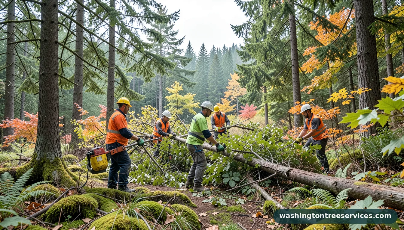 Professional equipment for bellevue tree removal in Washington bellevue tree removal - tree service equipment and crew in Washington
