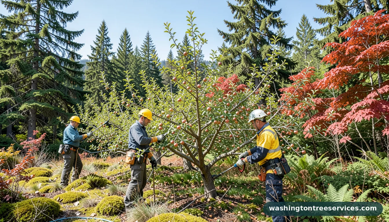 best time of year to prune apple trees - professional tree service in Washington