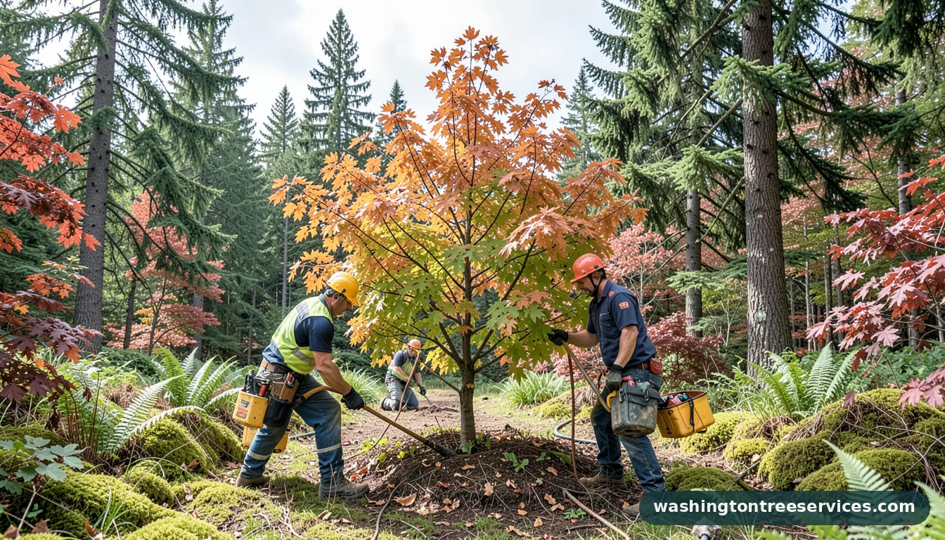 best time of year to prune maple trees - certified arborists at work in Washington