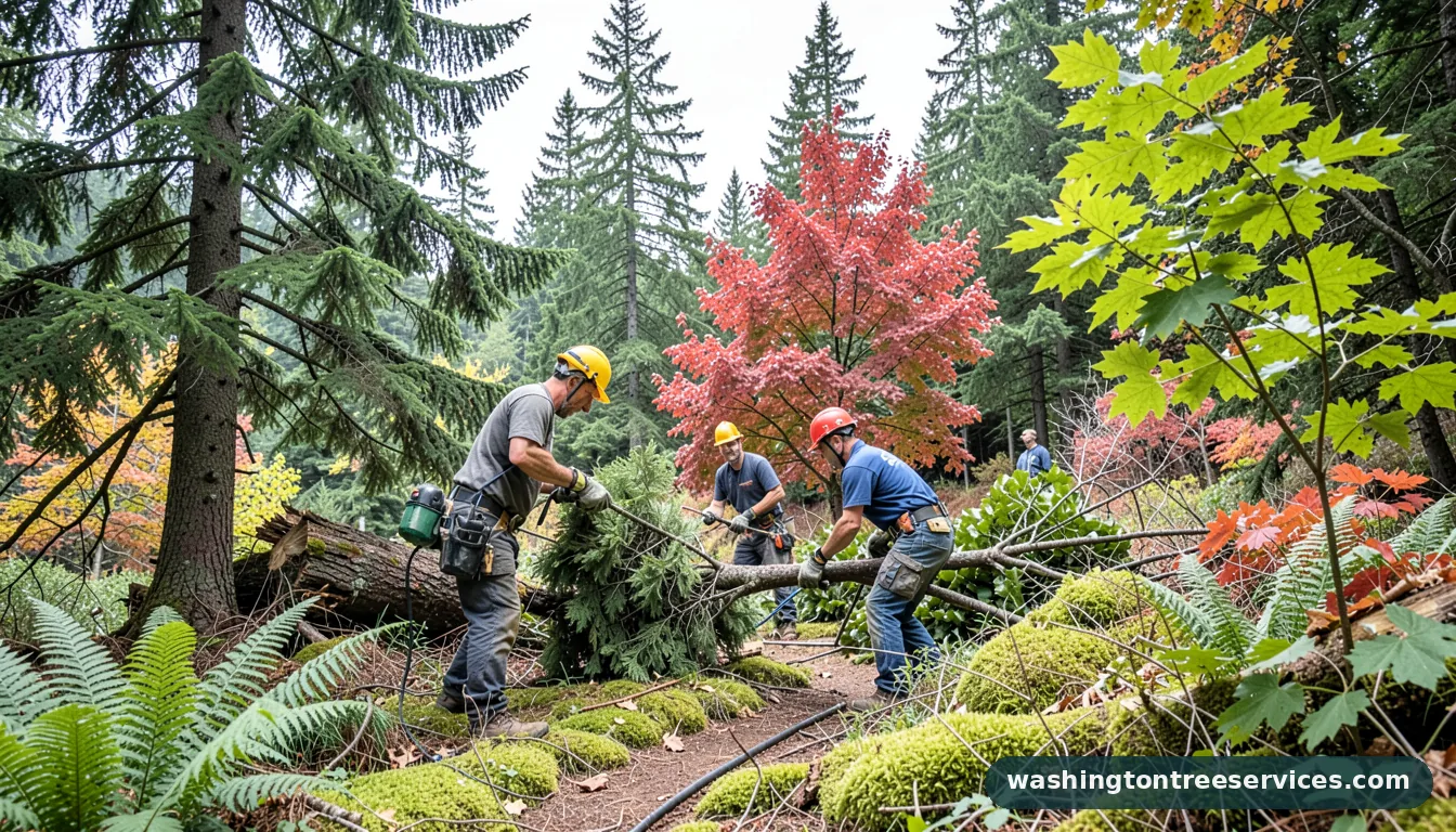 best time of year to prune trees - certified arborists at work in Washington
