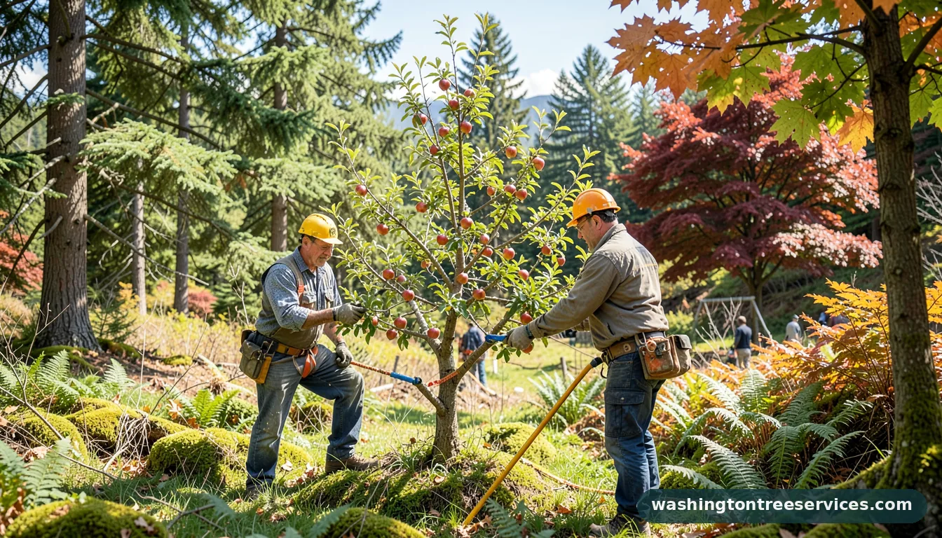 Professional equipment for best time to prune a apple tree in Washington best time to prune a apple tree - tree service equipment and crew in Washington