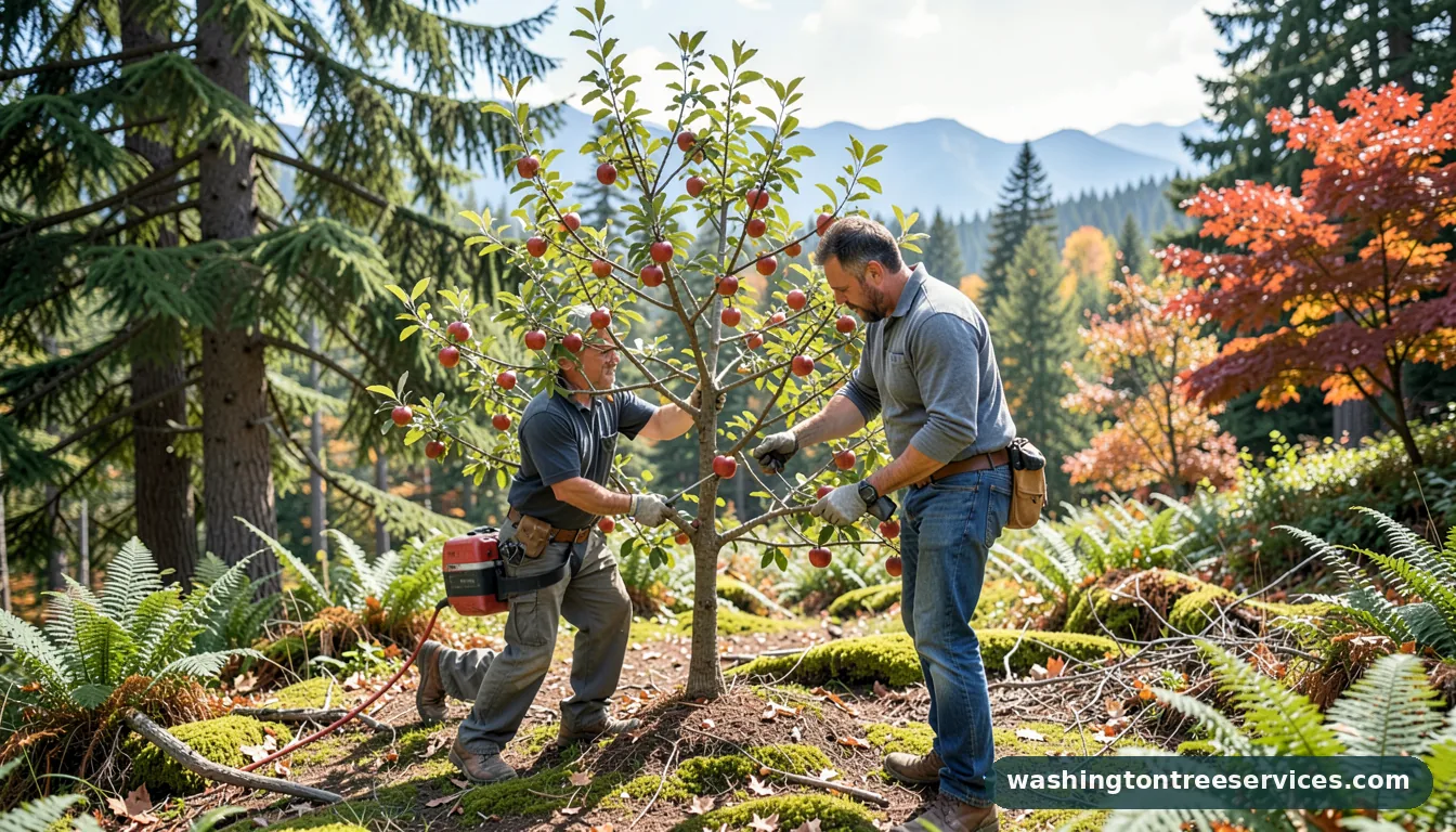 Completed best time to prune a apple tree project by Washington Tree Services best time to prune a apple tree - completed tree work by Washington Tree Services