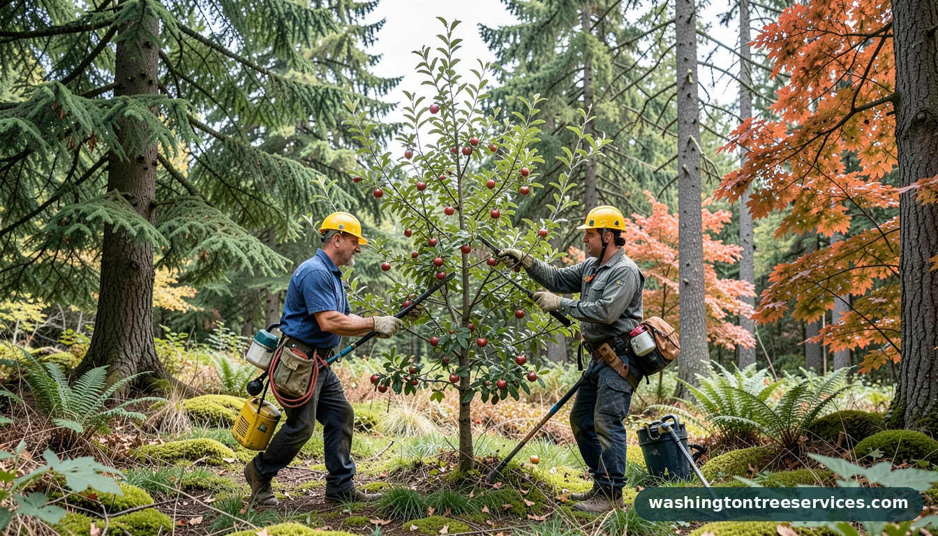 Certified arborists handling best time to prune apple trees in wisconsin in Washington best time to prune apple trees in wisconsin - certified arborists at work in Washington
