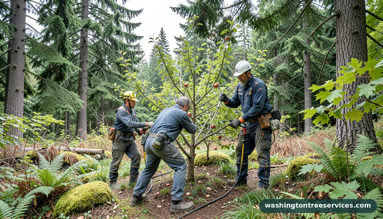 best time to prune apple trees - certified arborists at work in Washington