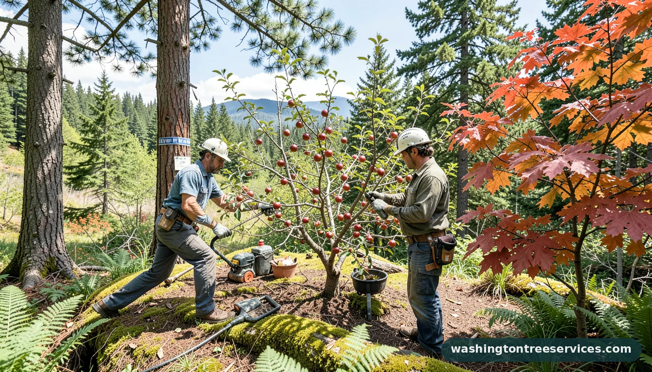 best time to prune apple trees - completed tree work by Washington Tree Services