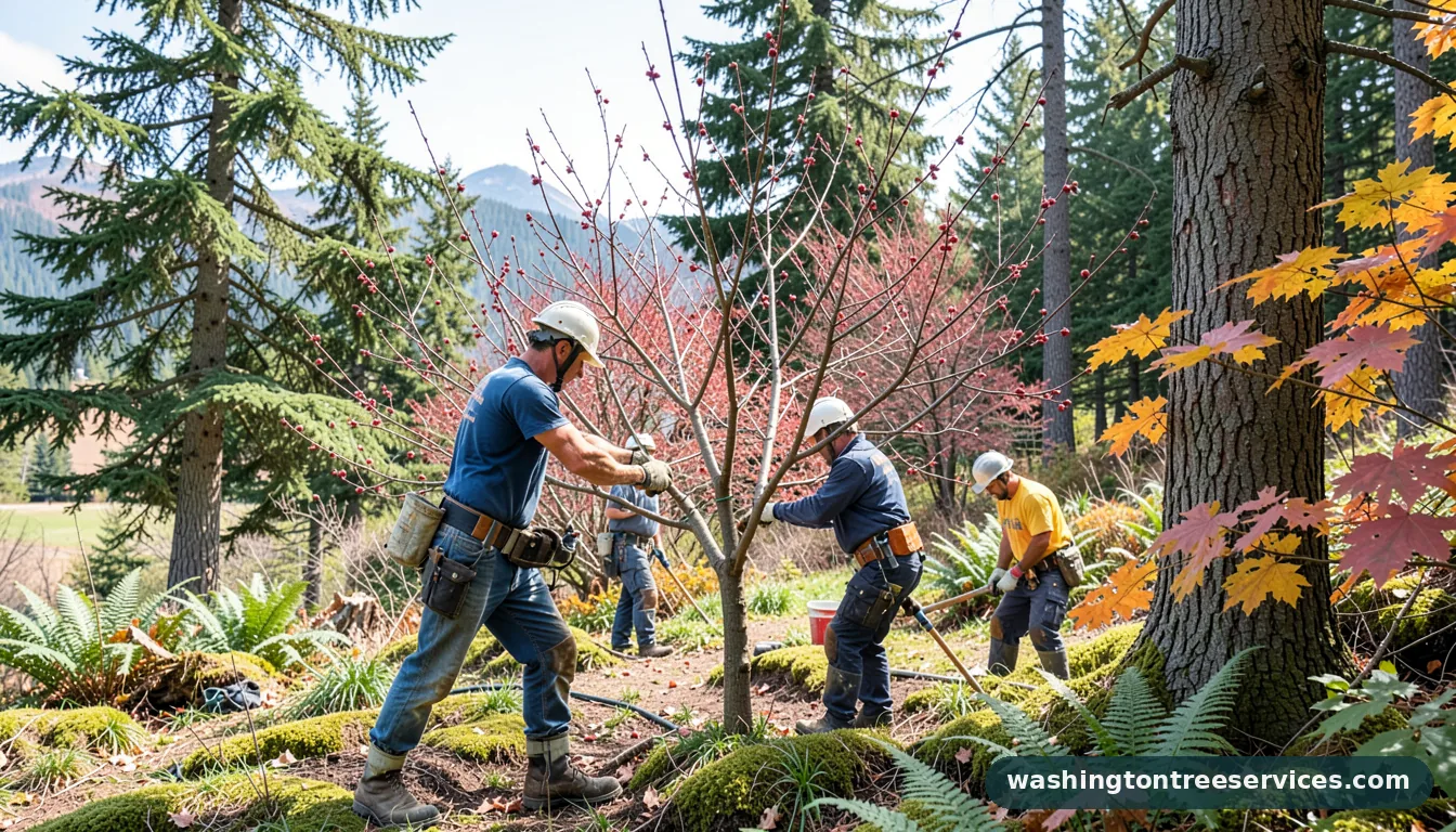 best time to prune cherry trees - completed tree work by Washington Tree Services