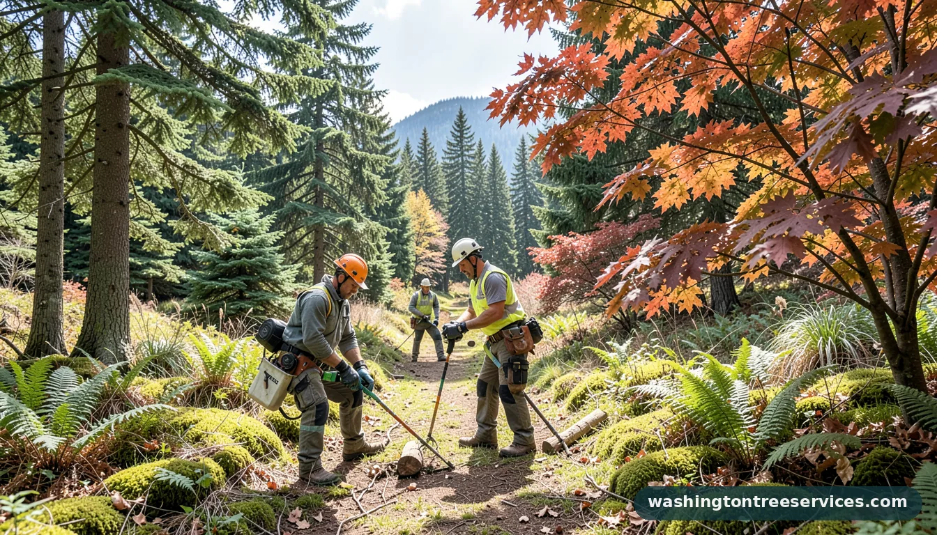 Professional equipment for best time to prune deciduous trees in Washington best time to prune deciduous trees - tree service equipment and crew in Washington