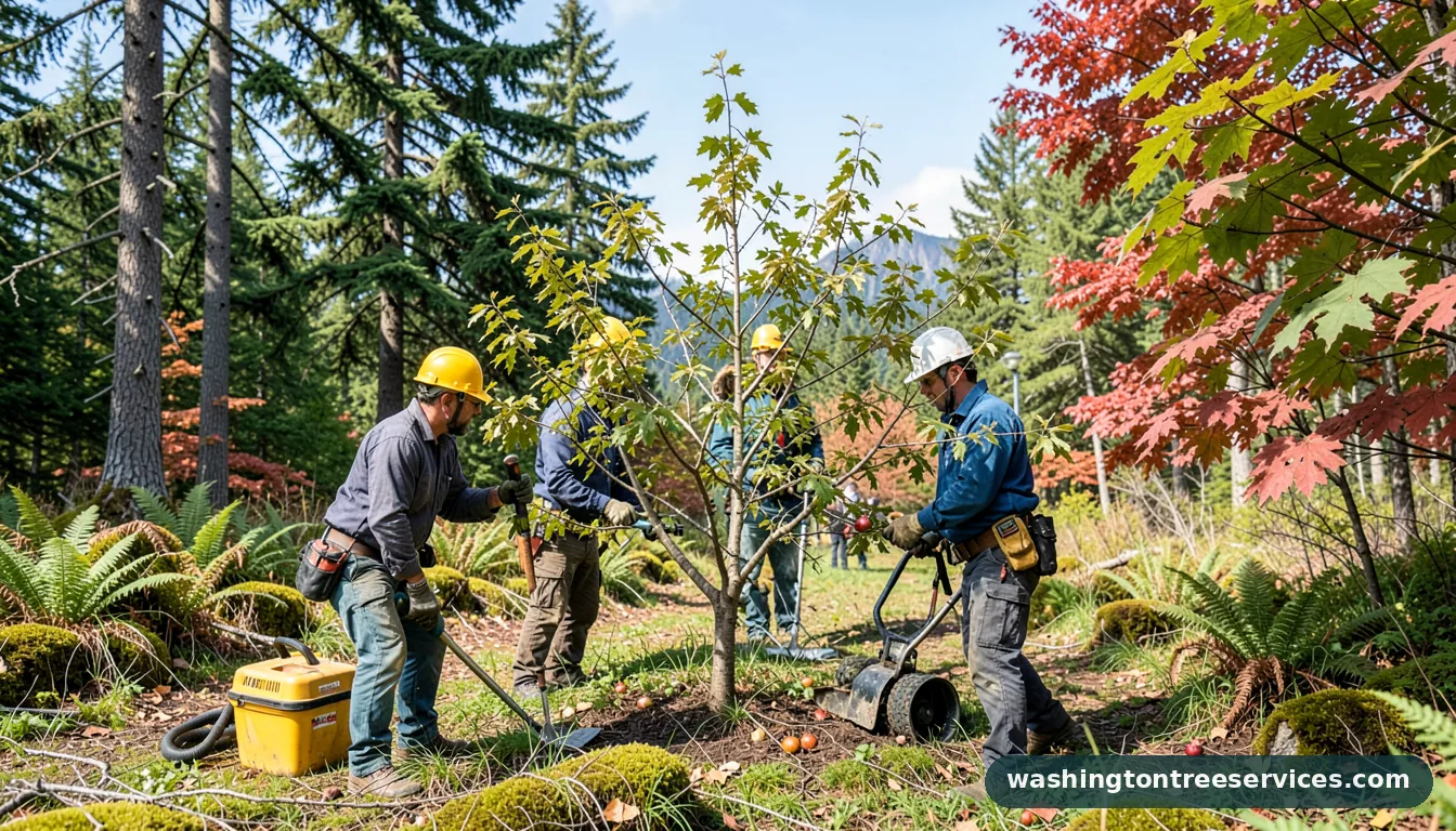 best time to prune fruit trees in washington state - certified arborists at work in Washington