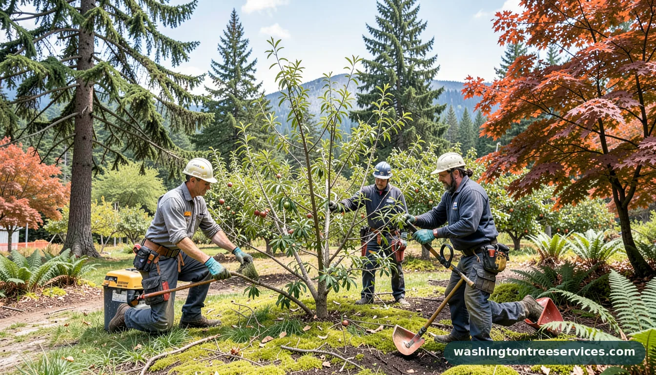 best time to prune fruit trees in washington state - completed tree work by Washington Tree Services