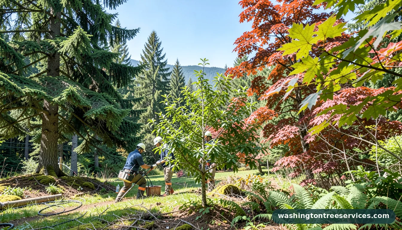 Completed best time to prune fruit trees project by Washington Tree Services best time to prune fruit trees - completed tree work by Washington Tree Services