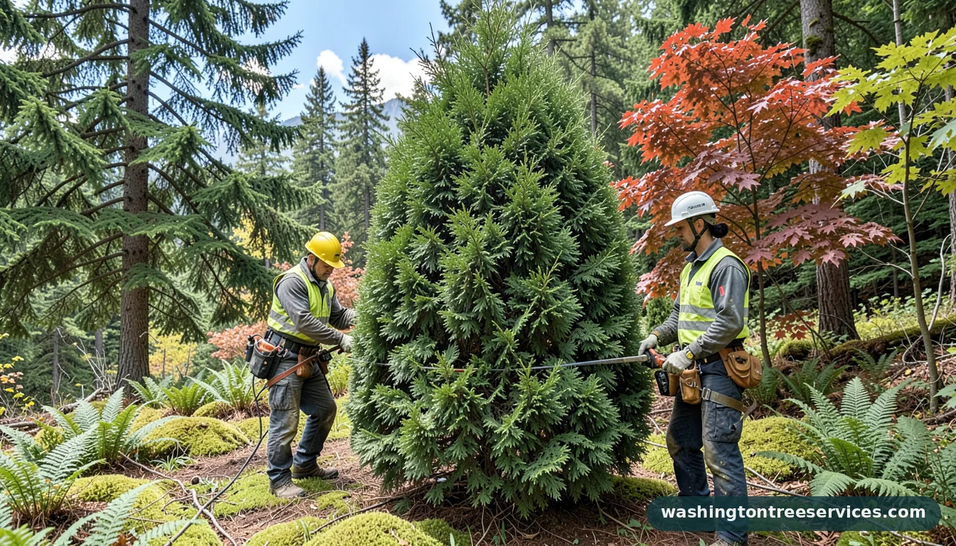 Professional equipment for best time to prune leyland cypress in Washington best time to prune leyland cypress - tree service equipment and crew in Washington