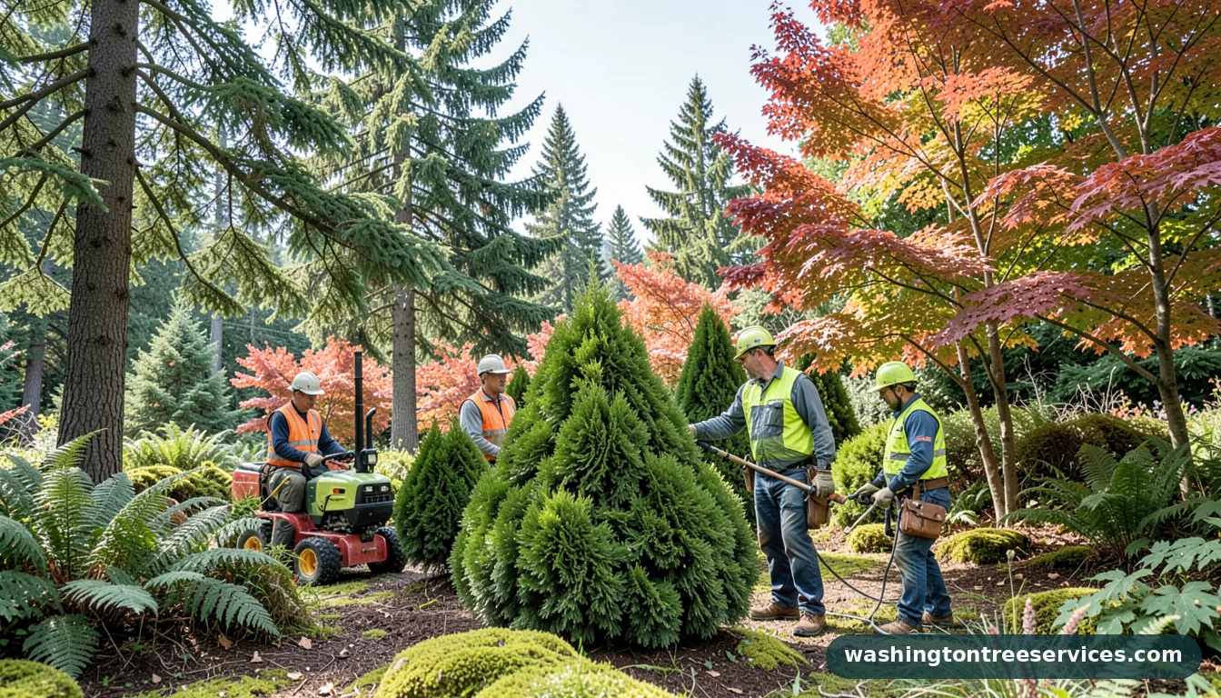 Completed best time to prune leyland cypress project by Washington Tree Services best time to prune leyland cypress - completed tree work by Washington Tree Services