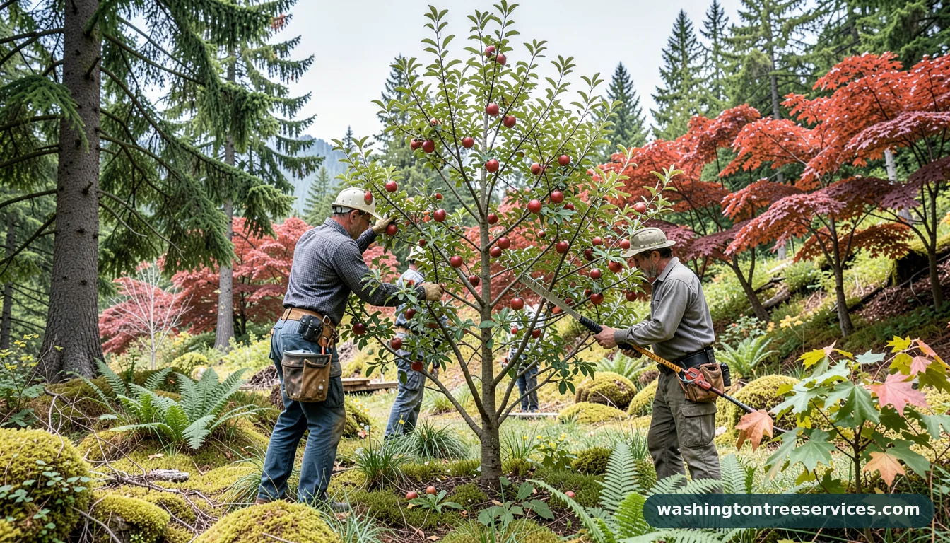 best time to trim a apple tree - certified arborists at work in Washington