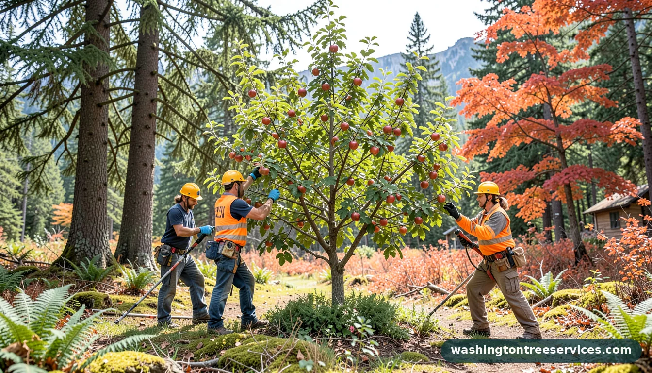 best time to trim a apple tree - tree service equipment and crew in Washington