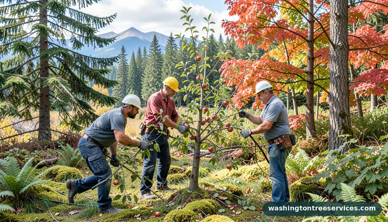 Completed best time to trim apple trees project by Washington Tree Services best time to trim apple trees - completed tree work by Washington Tree Services