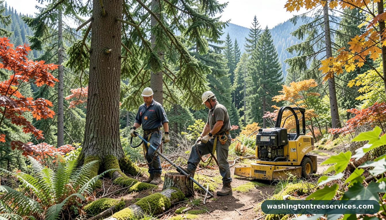 best tree care company near me - certified arborists at work in Washington