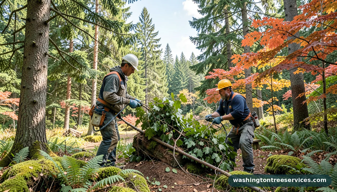 best tree care company near me - tree service equipment and crew in Washington